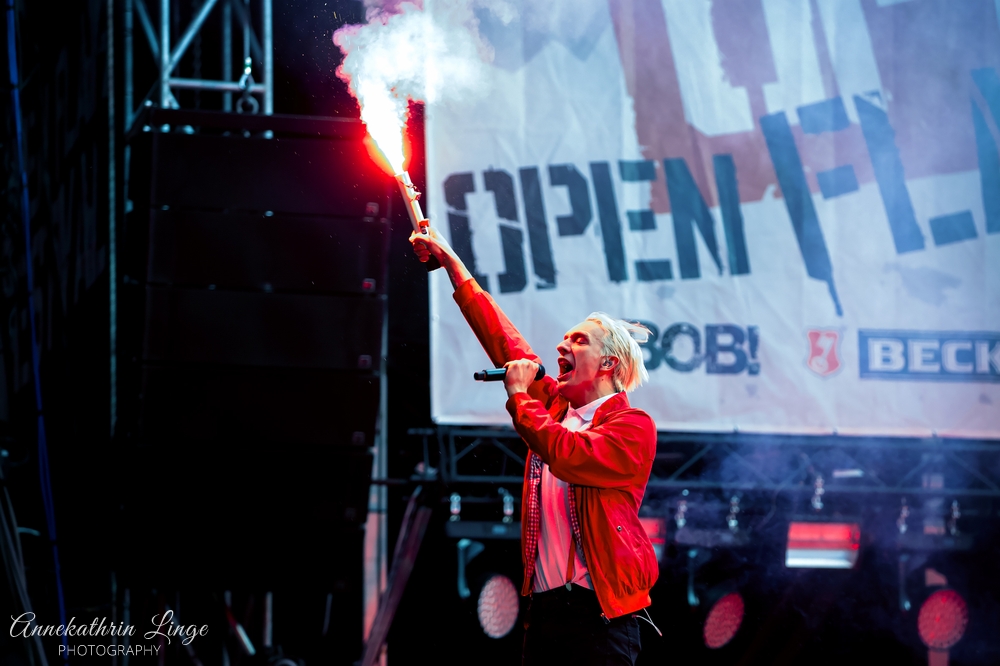 10.08.2018: Kraftklub auf dem Open Flair-Festival in Eschwege