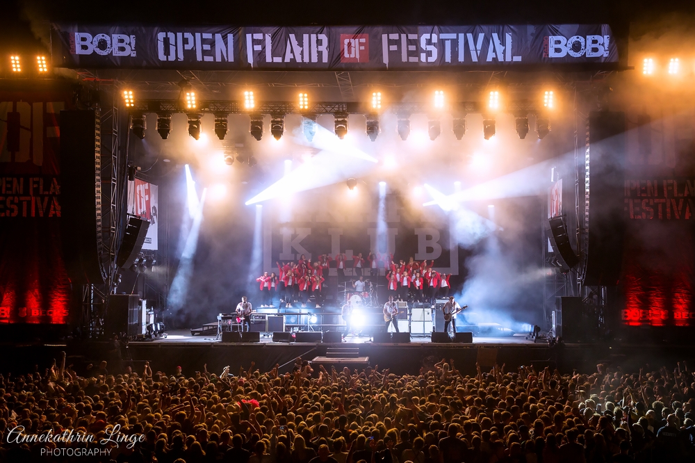 10.08.2018: Kraftklub auf dem Open Flair-Festival in Eschwege